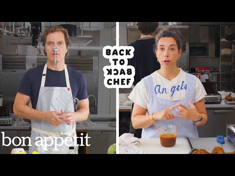 Michael Shannon Tries to Keep Up With a Professional Chef | Back-to-Back Chef | Bon Appétit