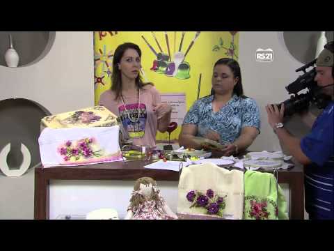 Mulher.com 19/02/2013 Valéria Soares - Orquídea bordado em fitas  parte 2