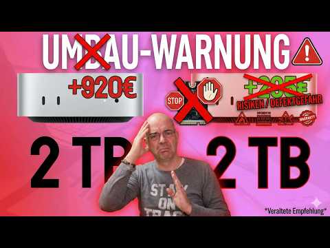Das solltest du besser nicht machen: Mac mini M4 mit 2-TB-interner-Festplatte erweitern!