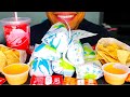 ASMR EATING TACO BELL 6 BURRITOS CHALLENGE NACHOS CHEESE SAUCE CRUNCHY MOUTH SOUNDS MUKBANG
