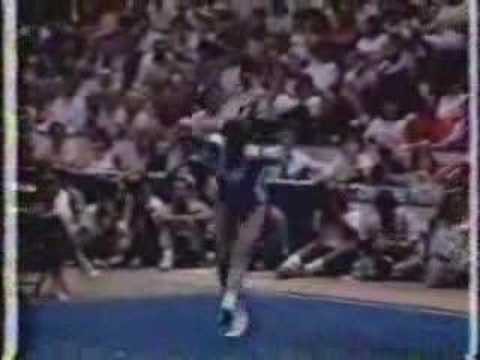 Kelly Garrison-Steves meltdown FX 1986 Gymnastics