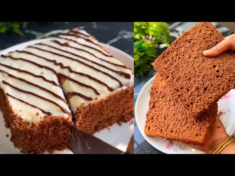 Birthday cake made in the oven without any cream or butter.