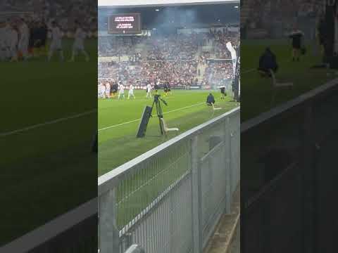 Entrée des joueurs lors du match du centenaire d'Angers sco
