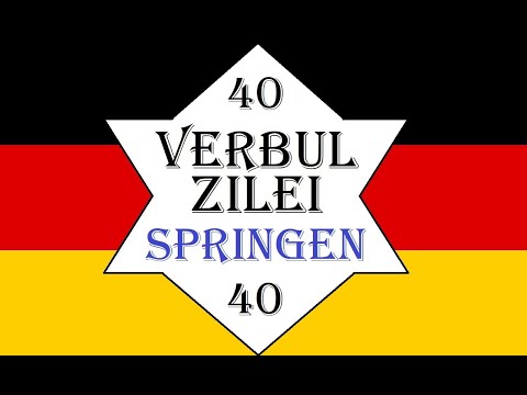 Invata Germana | VERBUL ZILEI 40 | SPRINGEN - A sari