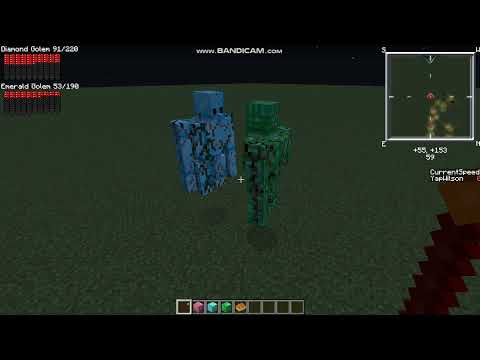 Minecraft emerald golem vs diamond golem