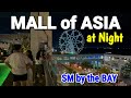 MALL of ASIA, Philippines - Night Walk | SM by the BAY & Shopping Mall Tour this BER-Months 2023