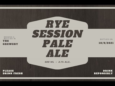 Gravey's Brewery - 100% Rye Session Pale Ale 2.1%