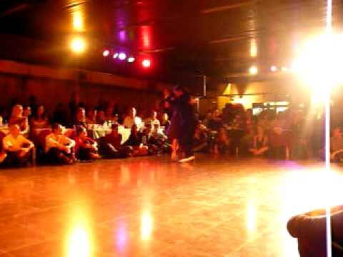  Corina de la Rosa  and  Julio Balmaceda  are  dancing  to  the  milonga  "  Morena  "