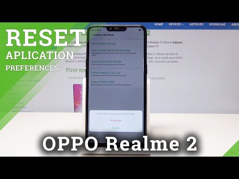 How to Reset Apps & Apps Data in OPPO Realme 2 - Erase App Data