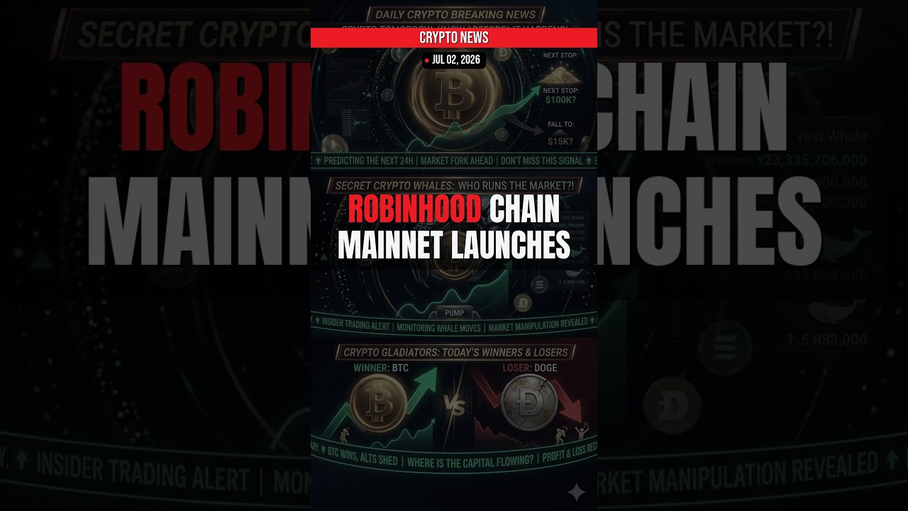 BREAKING: Robinhood Chain Mainnet Launches — Crypto News Jul 02, 2026
