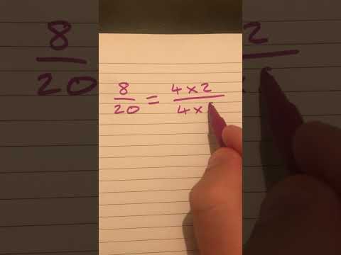 Writing a fraction in its simplest form using equivalent fractions