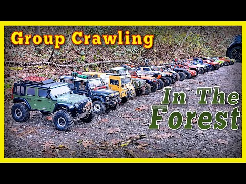 RC Group Crawling in the wet muddy Forest 🌧️ 4x4 Offroad Trail | Crawler & Scaler Event | RC Gents