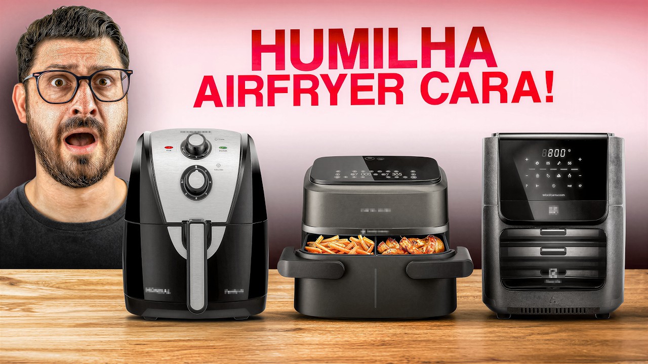 Miniatura da avaliação em vídeo de Fritadeira Fischer Air Fryer Smart 8L Preto 220V