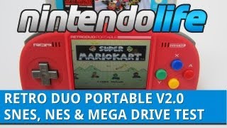 Retro Duo Portable V2.0 - SNES, NES And Mega Drive Games Test