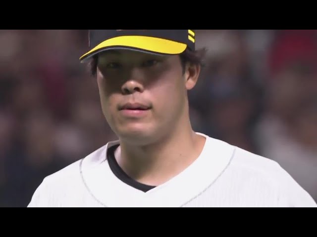 【8回表】ホークス・藤井皓哉がピンチの場面で強打者から見逃し三振を奪う!! 2024年4月3日 福岡ソフトバンクホークス 対 千葉ロッテマリーンズ