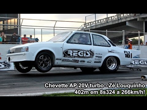 Chevette AP 20V turbo - 266km/h em 8.3 segundos!