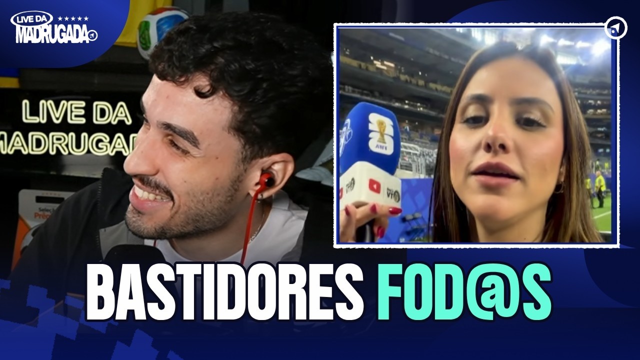 POR DENTRO DO GRAMADO! ALLAN REAGE A BASTIDORES DE REPÓRTERES DA CAZÉTV! | LIVE DA MADRUGADA