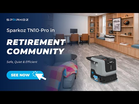 TN10-Pro Autonomous Floor Cleaning Robot for Retirement Communities | Safe, Quiet & Efficient