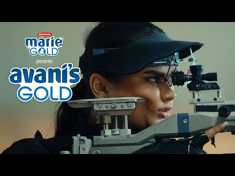 Britannia Marie Gold celebrates Avani Lekhara by turning a biscuit into a bullseye