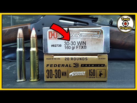 LEVER vs HAMMER!...30-30 Hornady Lever Evolution & Federal Premium HammerDown AMMO Test!