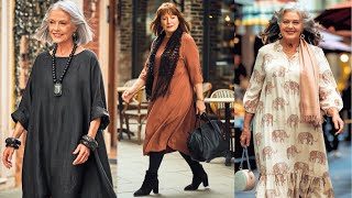 How to Dress BOHO CHIQ After 60 | Natural Fashion for Women Over 60 | Style for Women Over 60