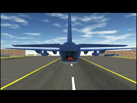 US Police  Limo Car Transporter Truck,Transporting Police Hummer in Cargo Plane #1