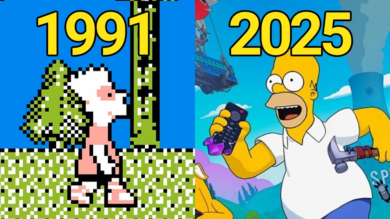 Evolution of The Simpsons Games (1991-2025)