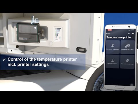 Configure and control your temperature printer with the TrailerConnect® beSmart app