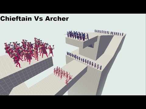 40 Chieftain Vs 53 Archer TABS | TOTALLY ACCURATE BATTLE SIMULATOR