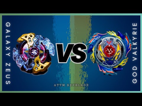 GALAXY ZEUS.4M.Pl vs GOD VALKYRIE.6V.Rb | ON REAL LIFE BEYBLADE STADIUM
