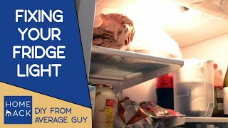 Repair fridge light (simple fix)