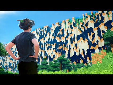 Laff - I Walked To The Far Lands in VR Minecraft.