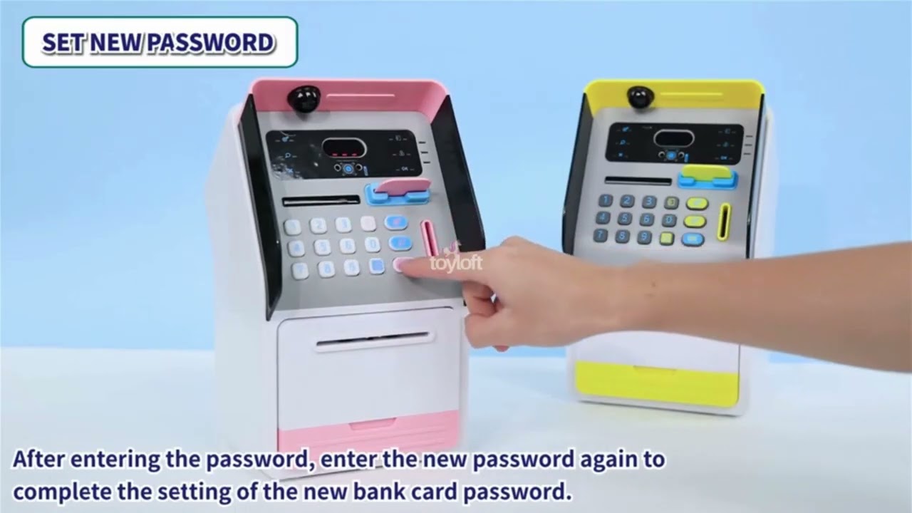 Smart ATM Piggy Bank for Kids – Face Recognition Money Saving Box Educational Toy for Kids NX15689.