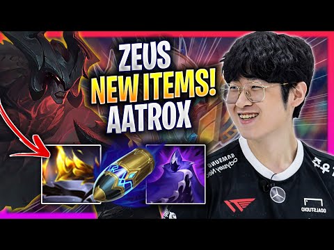 ZEUS TRIES AATROX WITH NEW ITEMS! - T1 Zeus Plays Aatrox TOP vs Jayce! | Season 2024