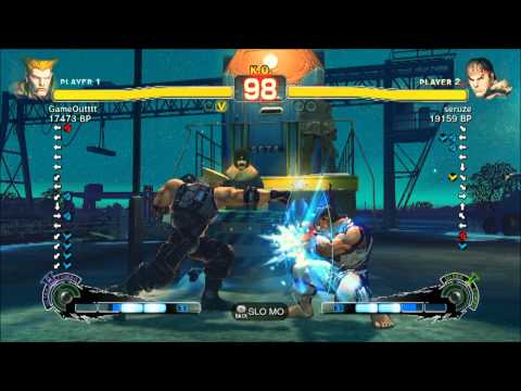 GameOutttt (GUILE) vs seruze (RYU) Japanese Online Rank HD