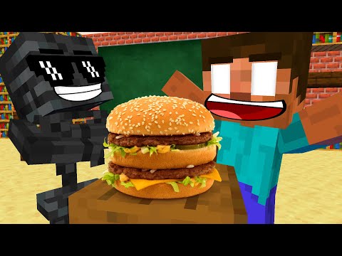 Zeus Studios - Monster School : COOKING CHALLENGE 4 - Minecraft Animation