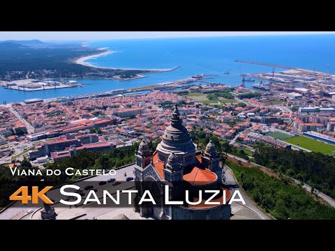 SANTA LUZIA 🇵🇹 Drone Aéreo 4K | Viana do Castelo | Pousada & Citânia PORTUGAL