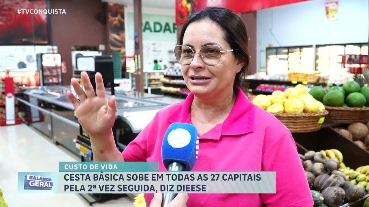 Cesta básica sobe novamente e arroz pesa no bolso das famílias brasileiras