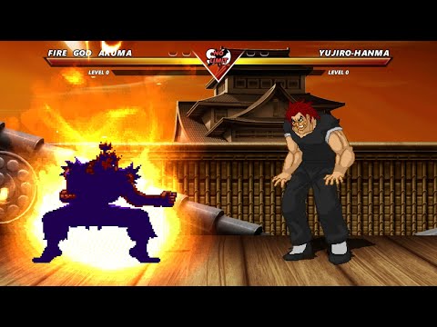 FIRE GOD AKUMA vs YUJIRO HANMA - Highest Level Amazing Fight!