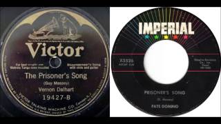 Vernon Dalhart - The Prisoner's Song vs Fats Domino - Prisoner's Song