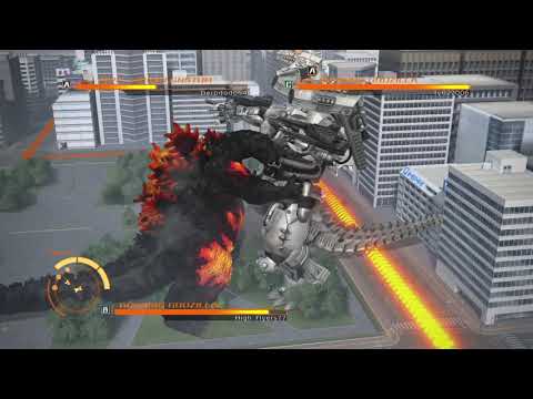 GODZILLA PS4: Burning Godzilla vs Type-3 Kiryu and Burning Godzilla