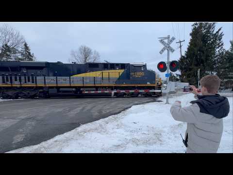TRAIN TRACKERS  # 50  - CSX POLAR EXPRESS /  NORFOLK SOUTHERN  & PENE MARQUETTE  HERITAGE UNITS