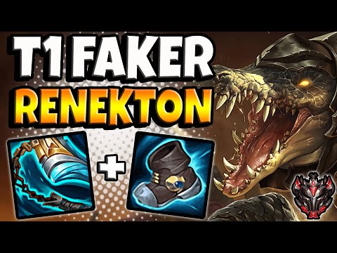 T1 Faker Renekton vs Ahri [ MID ] Korea Grandmaster ✅
