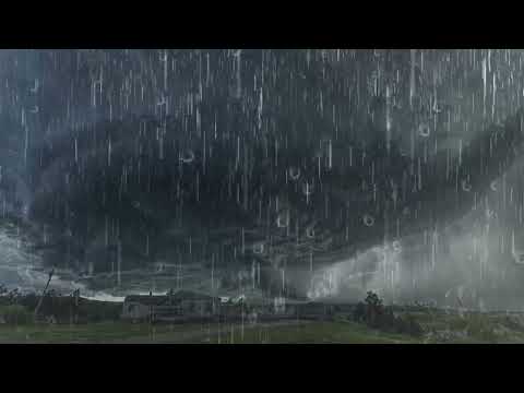 Duerma Instantáneamente en 3 Minutos con Sonido de Lluvia en Techo en la Granja en Bosque Brumoso.