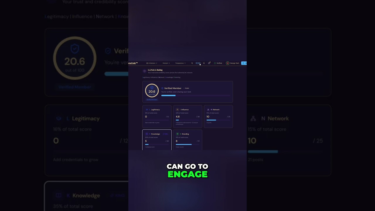 Build Trust: A Verified Platform for Authentic Engagement #shorts