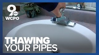 How you can safely thaw your frozen pipes
