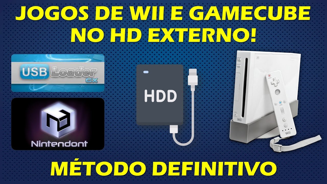 COMO JOGAR JOGOS DE GAMECUBE E WII PELO USB LOADER GX OU NINTENDONT USANDO UM HD EXTERNO - TUTORIAL