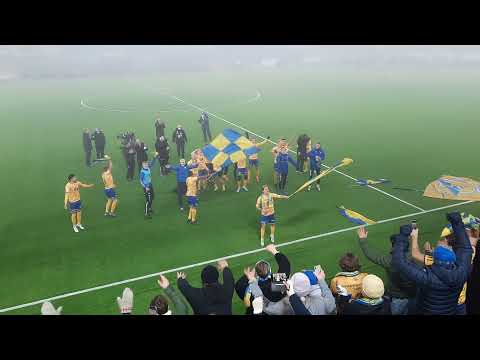 FK Jerv feirer opprykk til Eliteserien 2022 etter seier mot Brann 15.12.2021!!