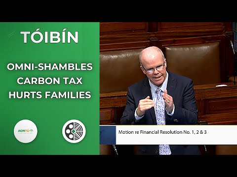 Peadar Tóibín: Carbon Tax Is Crushing Families, 'Omni-shambles'