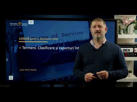 Termenii - Logică, Admitere MAI (poliție Câmpina, jandarmi), examen Bacalaureat, Drept